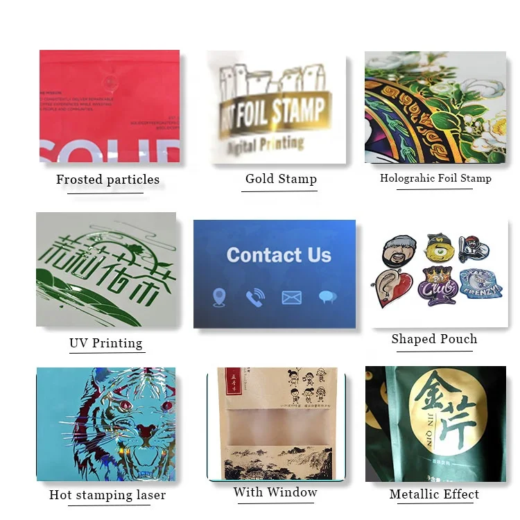 Custom Printed Laminated Mylar Tobacco Wapper Tabocco Packaging Plastic Ziplock 3.5G 15G Smell Proof 3 Side Seal Flat Bags