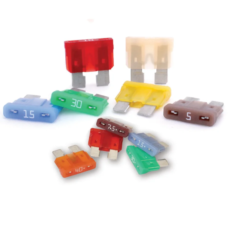 Cheap high quality Mini Micro Blade Auto Car Fuse 2A 3A 5A 7.5A 10A 15A 20A 25A 30A 35A 40A Fuses for Motorcycle Automotive