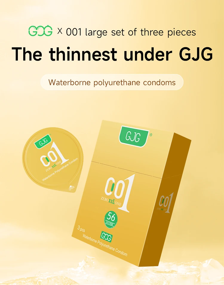 latex condom Polyurethane high-grade condom foreign trade section 001 ultra-thin water-based condoms