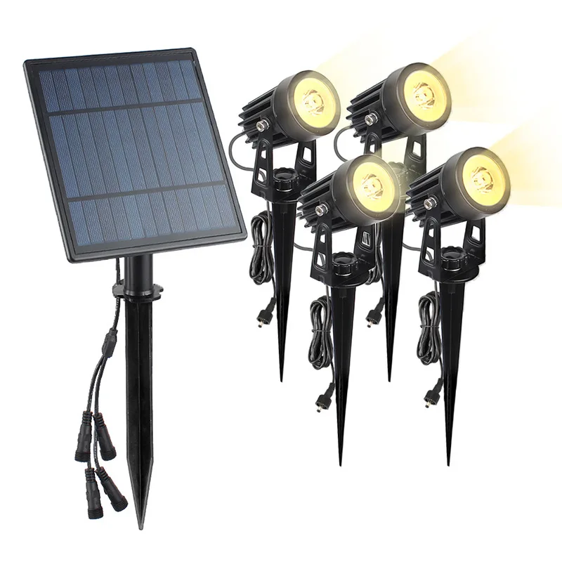 Solar Light Garden Narrow Beam Led Solar Spot Garden Light Outdoor Pathway Landscape IP65 Waterproof Battery 6V 70 -10 - 50 400