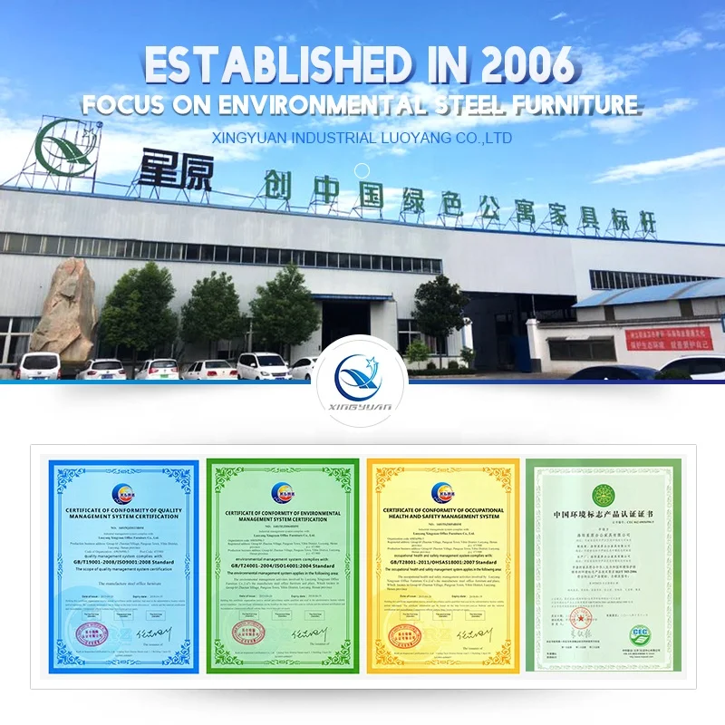 Hanging clothes storage cabinet 2 door steel locker wardrobe with mirror