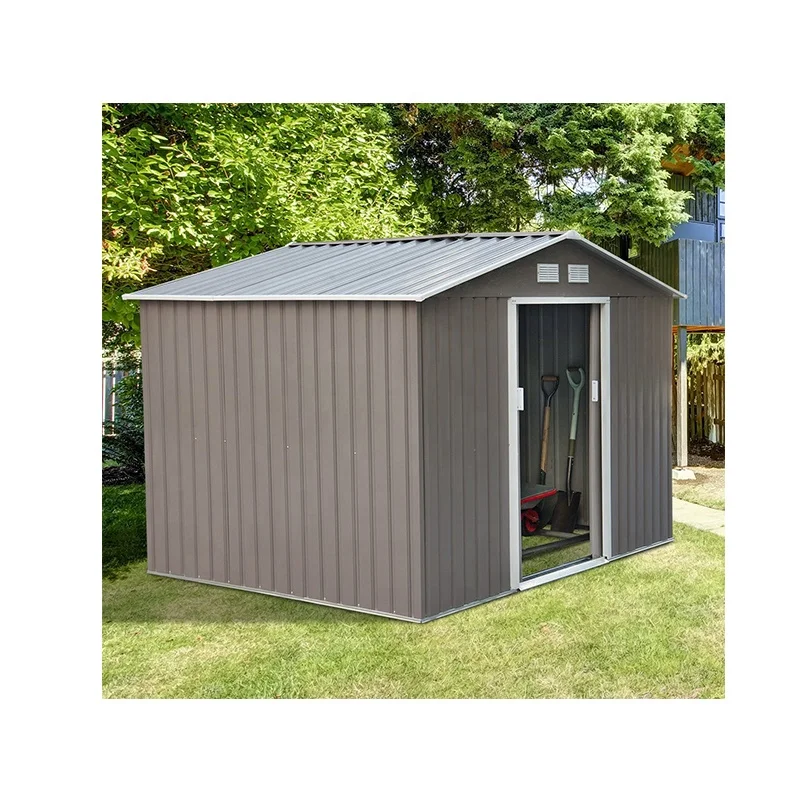 Навес для хранения на открытом воздухе 10x8, навес для хранения, используемый металлический навес