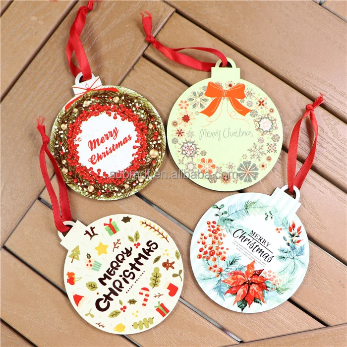 MDFSUB shipped in 3 days Christmas Tree DecorationSublimation Ornament Wood Ornaments Blank Sublimation Mdf Christmas Ornament
