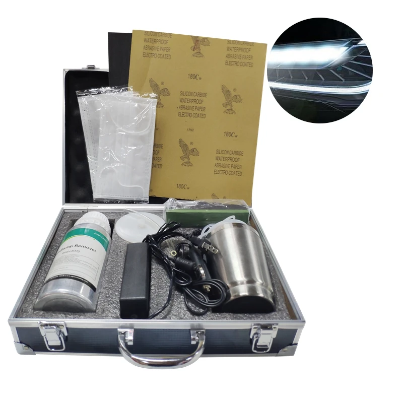 Allplace 600ml Headlamp Remover Headlight Renovation Kit Car Headlights Polish Clean