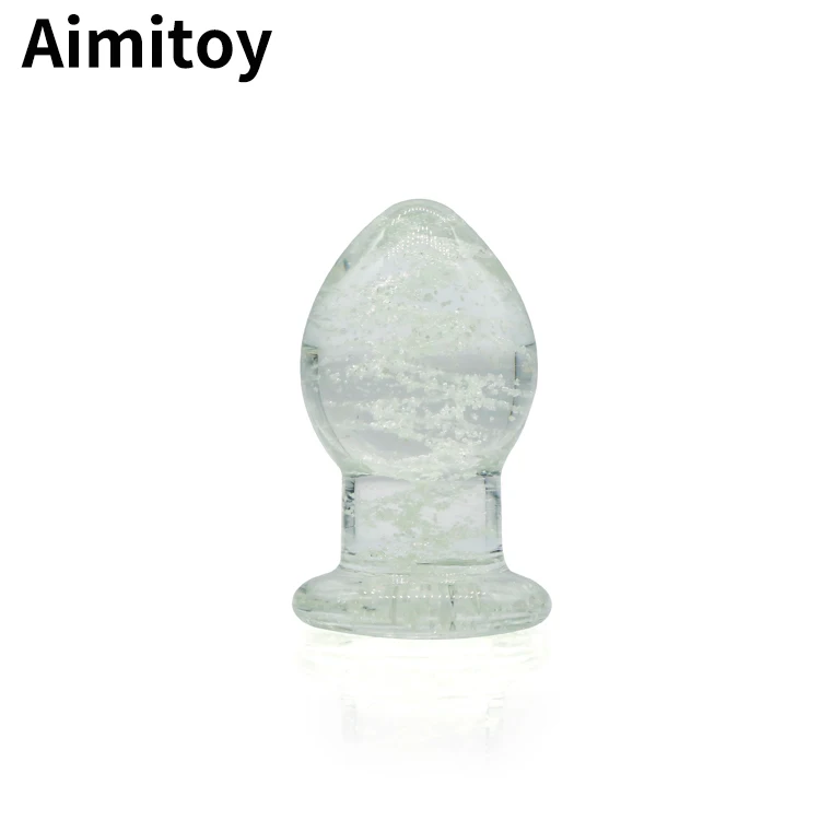  Aimitoy горячая Распродажа стеклянная Анальная пробка для влюбленных светящаяся вагинальная