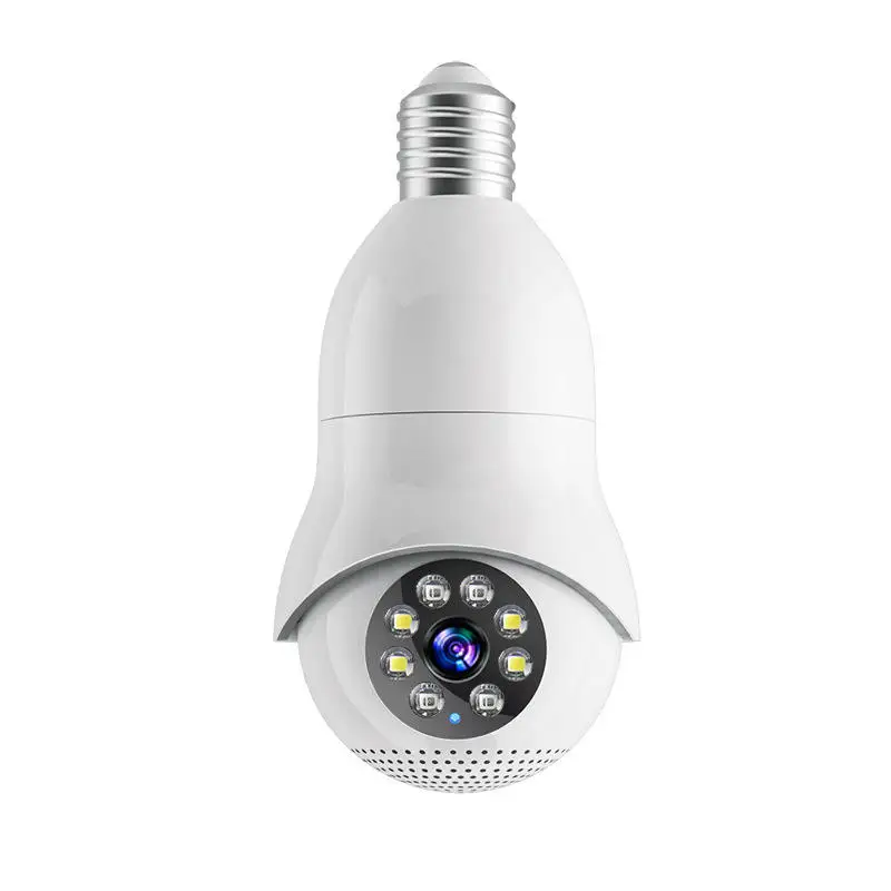 1080P Night Vision Full Color Motion Detection Security Monitor Wireless Wifi Bulb PTZ Camera
