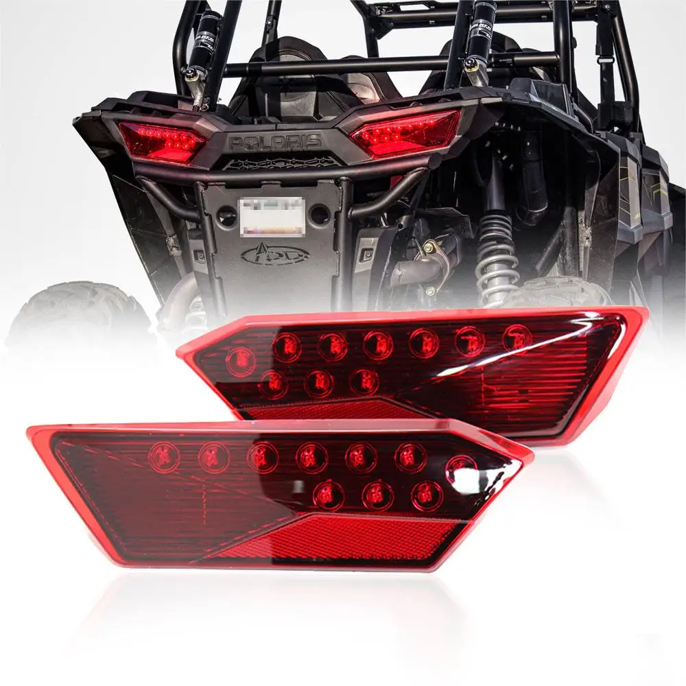 Pair Black Atv Polaris LED tail lights for Polaris 2014-16 RZR 900 1000 XP XP4  Rear Lamps
