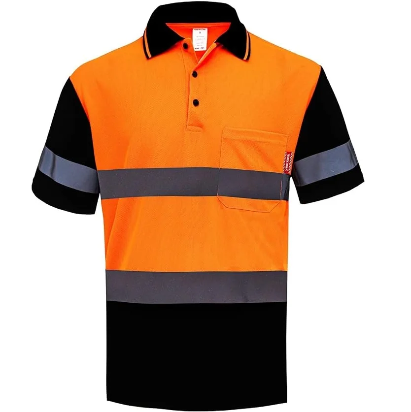 Hi-Vis Safety Daily Work Construction Polo Shirts Men Women security guard polo