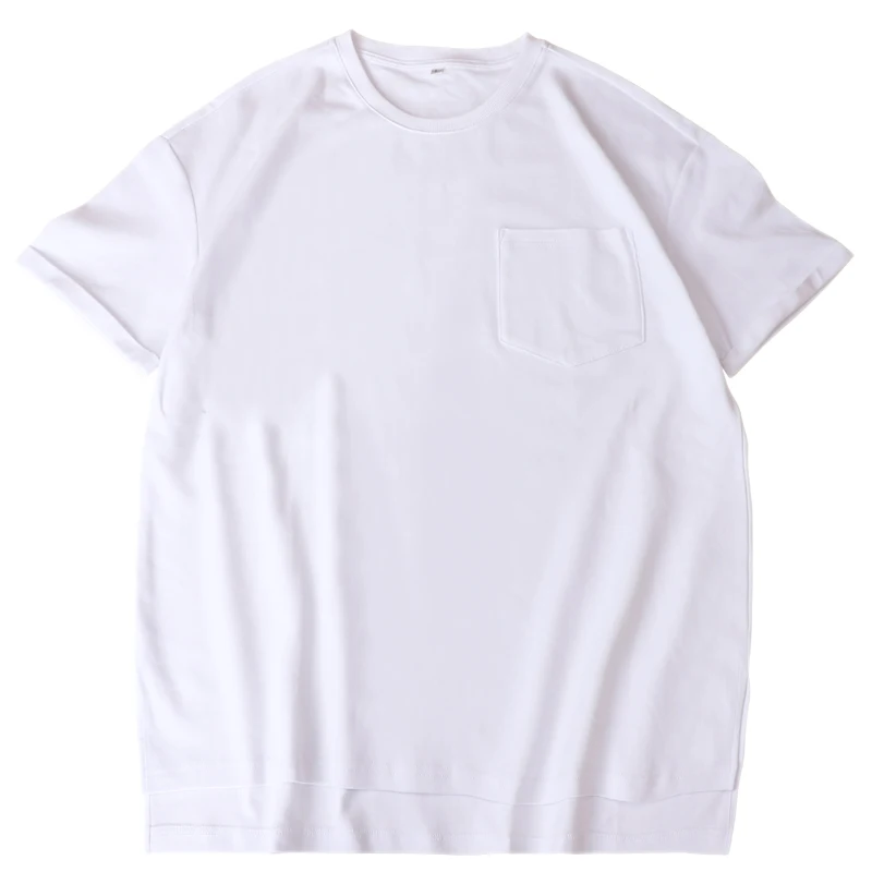 TOPKO High Quality Summer Unisex Cotton Short Sleeve Blank Plain Custom Logo Print Oversized T-shirt