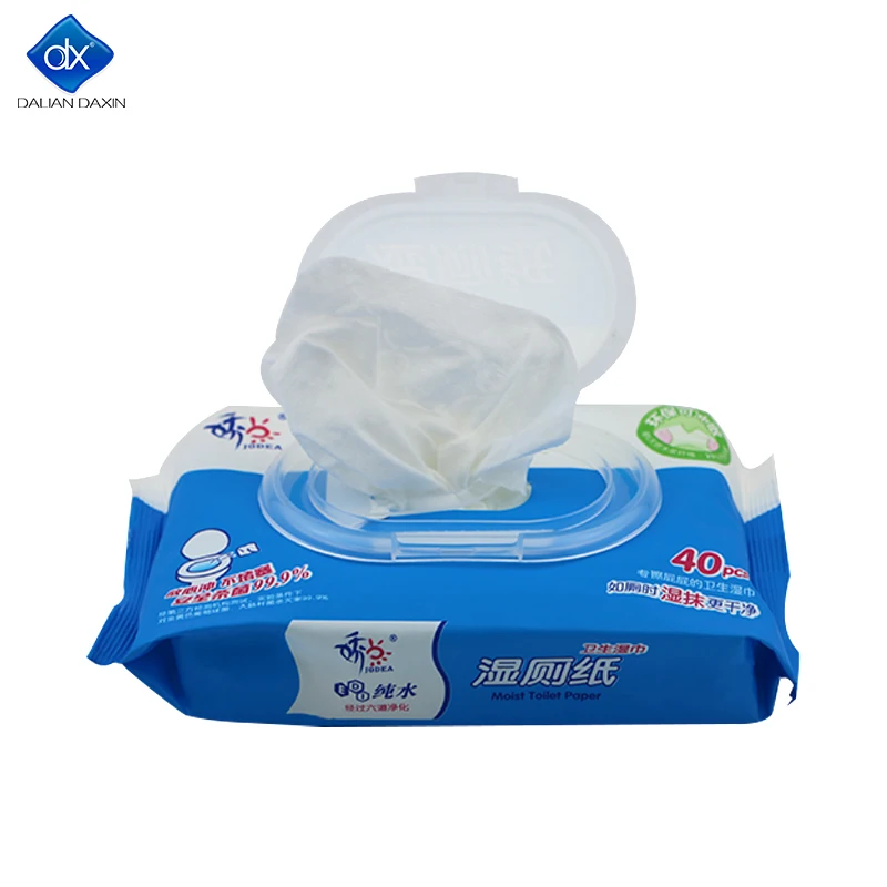 Oem Odm Household Female Toilet Wet Wipes Large Capacity And Large Size Household Wet Toilet Paper
