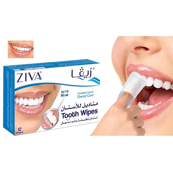 
tooth whitening mint adult teeth wipes customized pack 