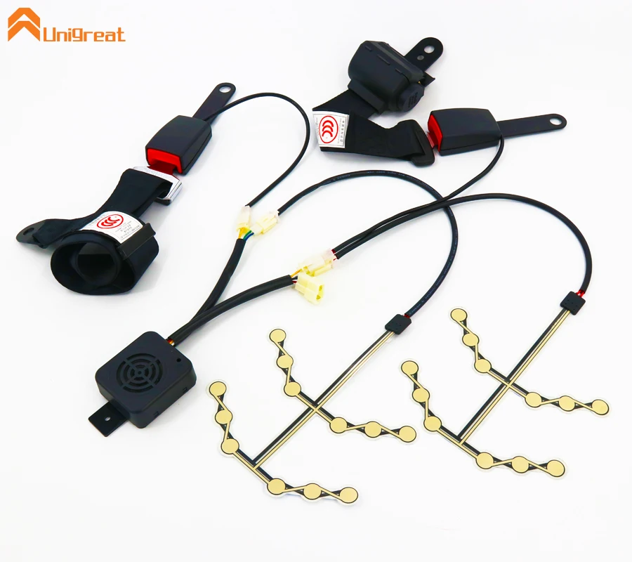 Easy Replacement Mat Occupancy Seat Weight Sensor Buckle Latch Safety Belt Reminder With Buzzer Hummer Set