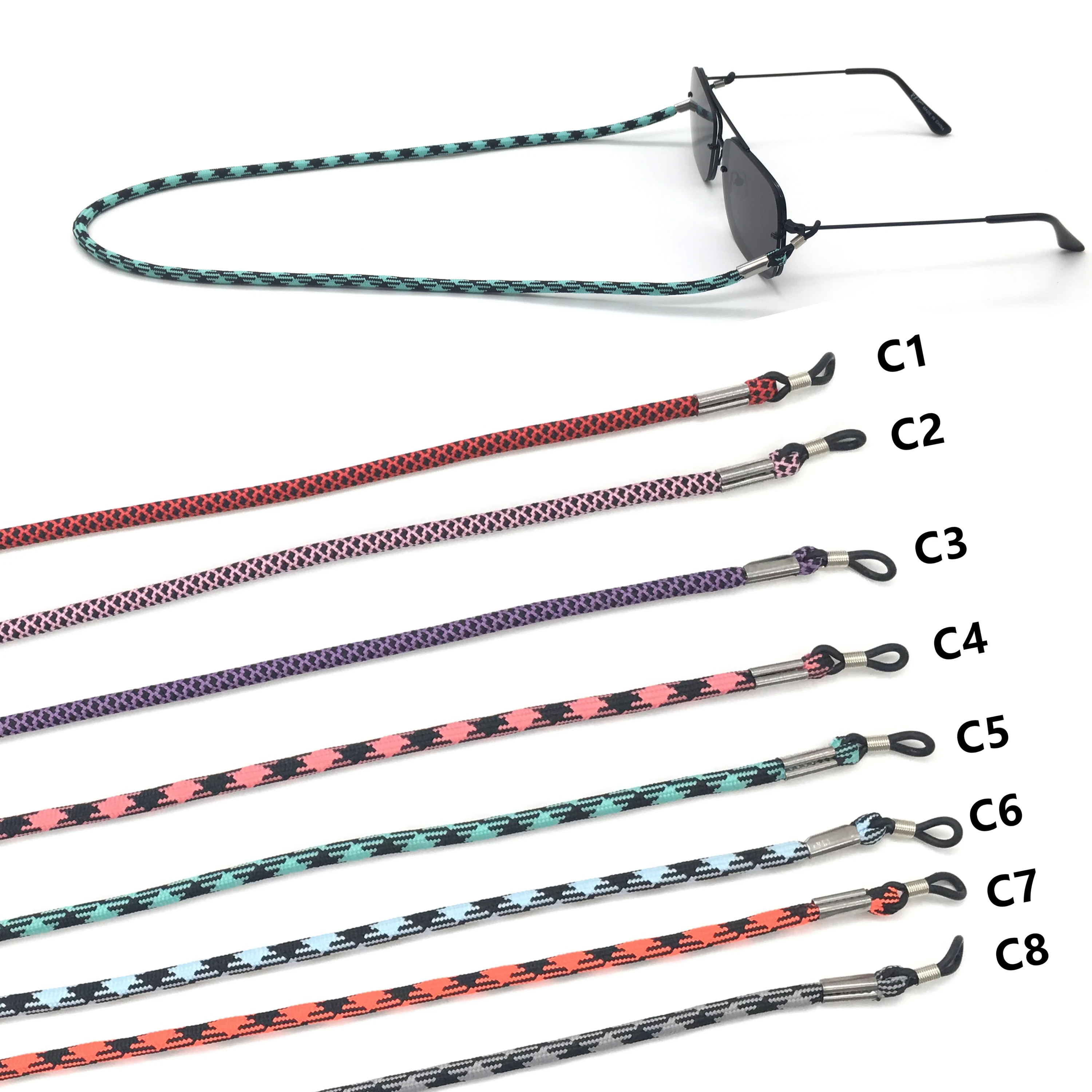 High quality Polyester sunglasses chain Adult eyeglasses cord for sunglasses  Reading glasses chain