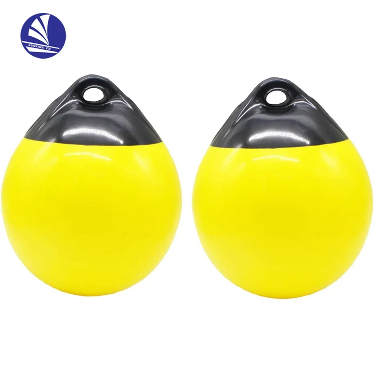 Marine Boat Buoy Inflatable Fender Ball Round Anchor Buoy, Dock Bumper Ball Inflatable Vinyl Shield Protection Mooring  Buoys