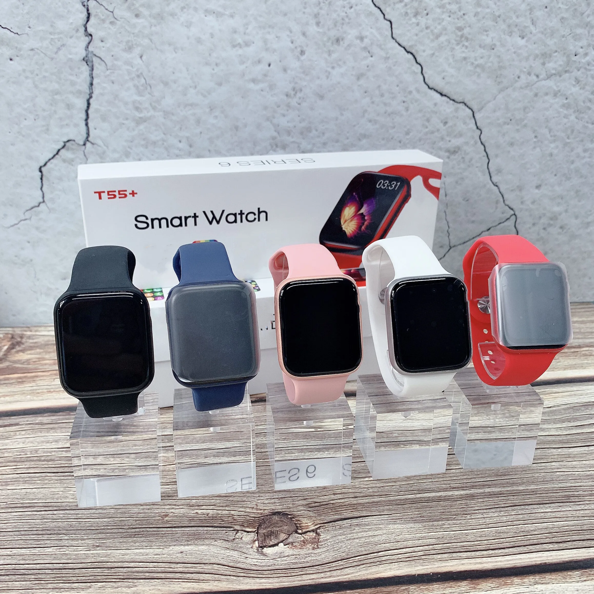 Смарт-часы T55 plus Новое поступление 2021 relojes inteligentes пульсометр BT Call iwo mi Square +