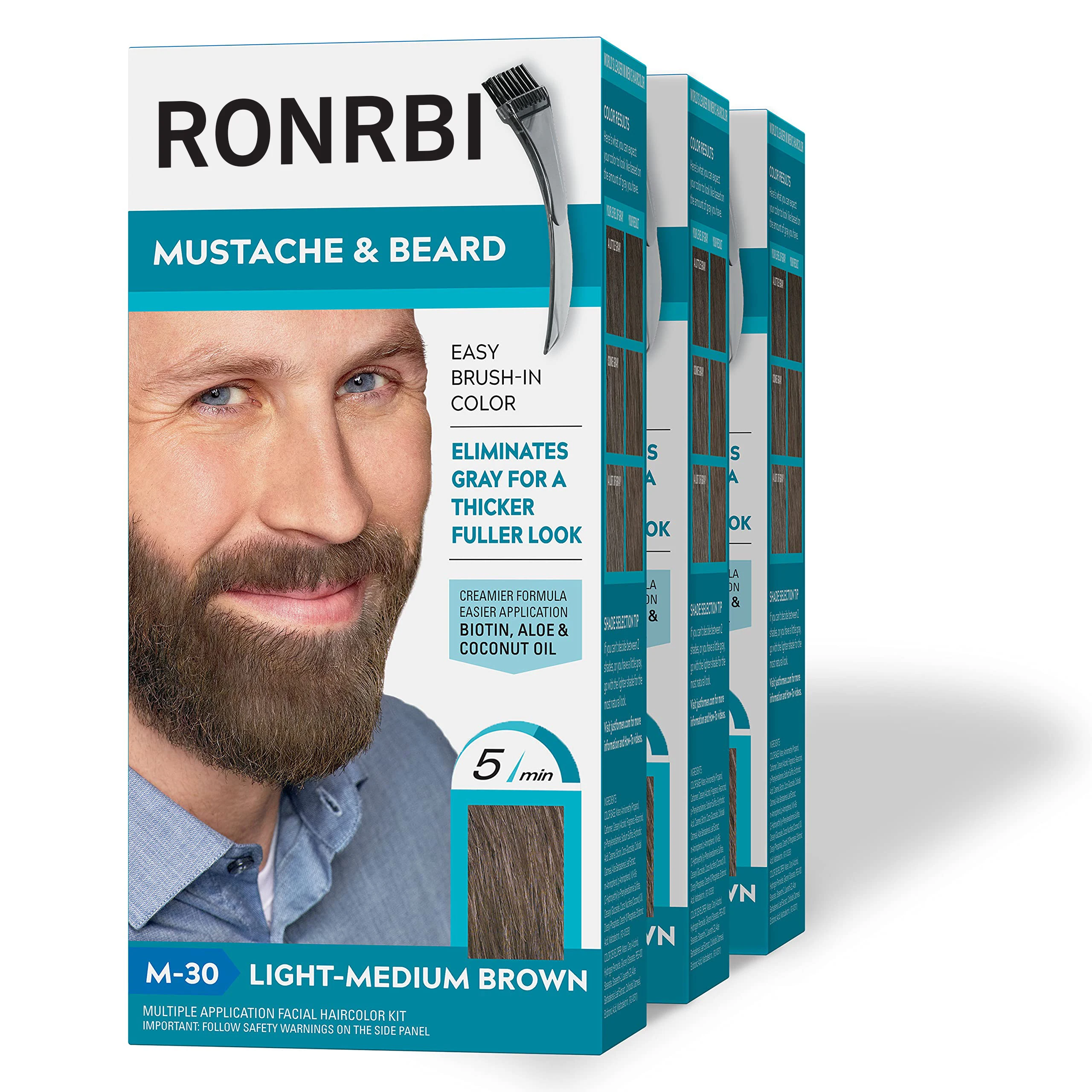 New Model Customized Natural Vegan Moisturizing Easy Application Semi-Permanent Beard Dye