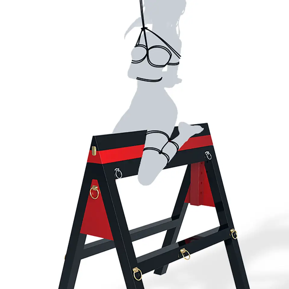 SM Spanish Donkey Sex Furniture Aid Stool Position Prop Erotic Toy Chair Game Dungeon Paly