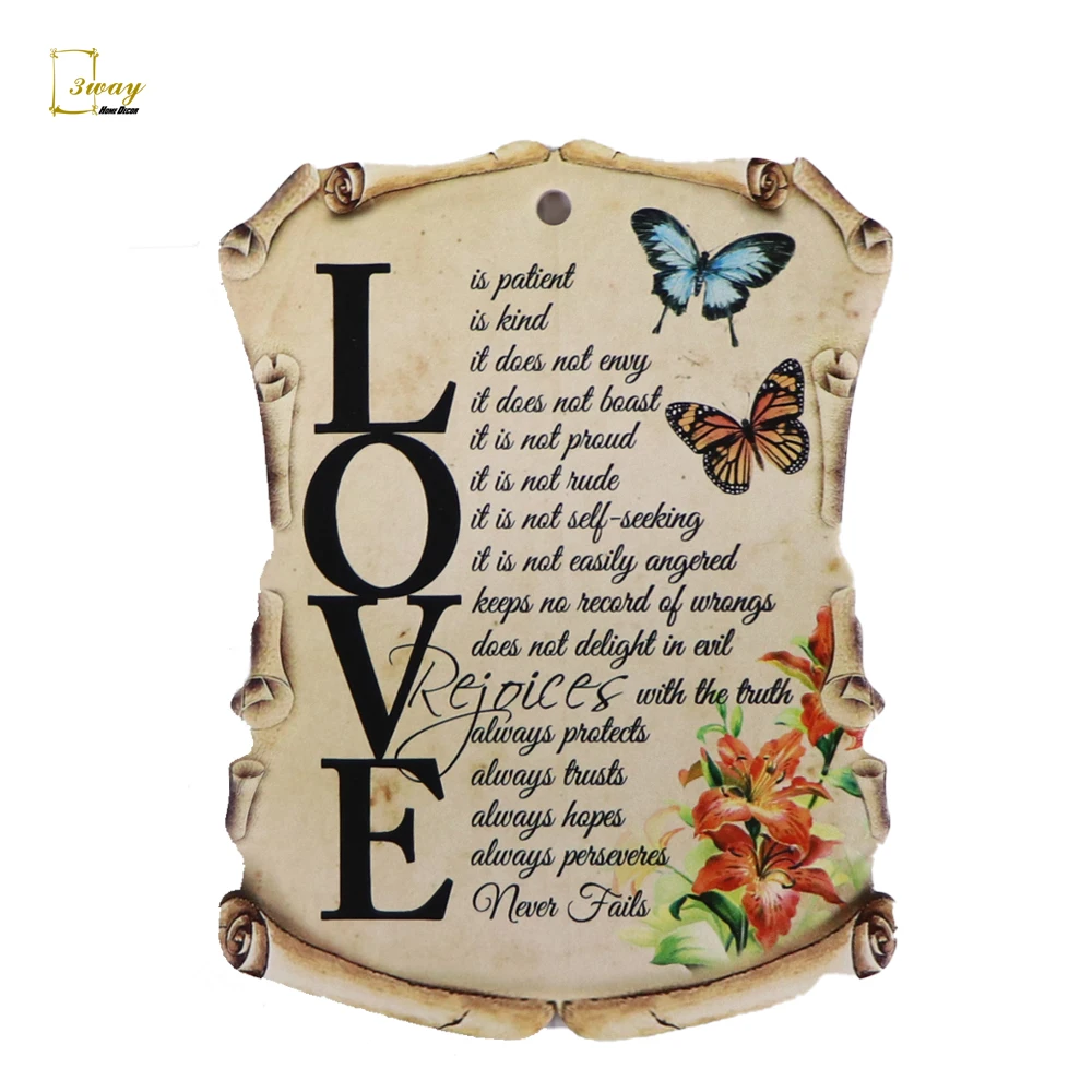 parchment ceramic plaque standing ornament with hole home decor OEM design