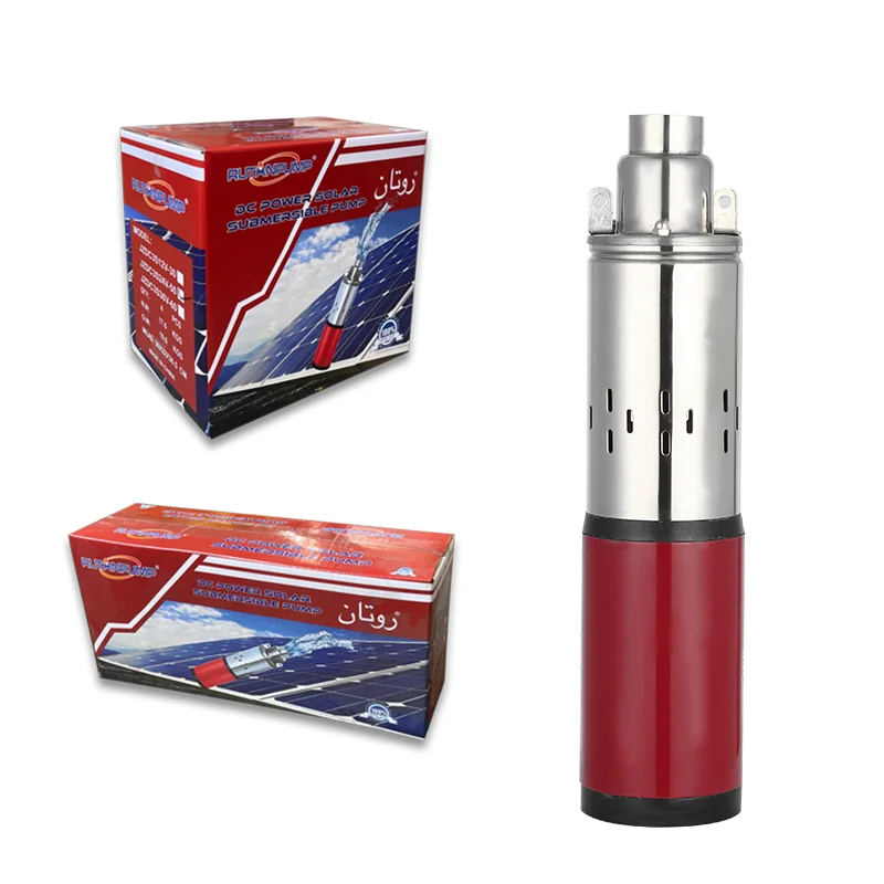 RUTANPUMP Screw brush solar water pump 12v 24v 32v solar powered water pumps solar water pump for agriculture Irrigation