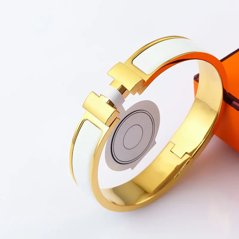 Браслет из титановой стали с буквой H, европейский и американский модный трендовый браслет, новые ювелирные изделия из титановой стали