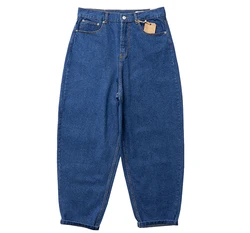 Custom logo printed baggy jeans for men embroidery baggy jeans baggy skate jeans