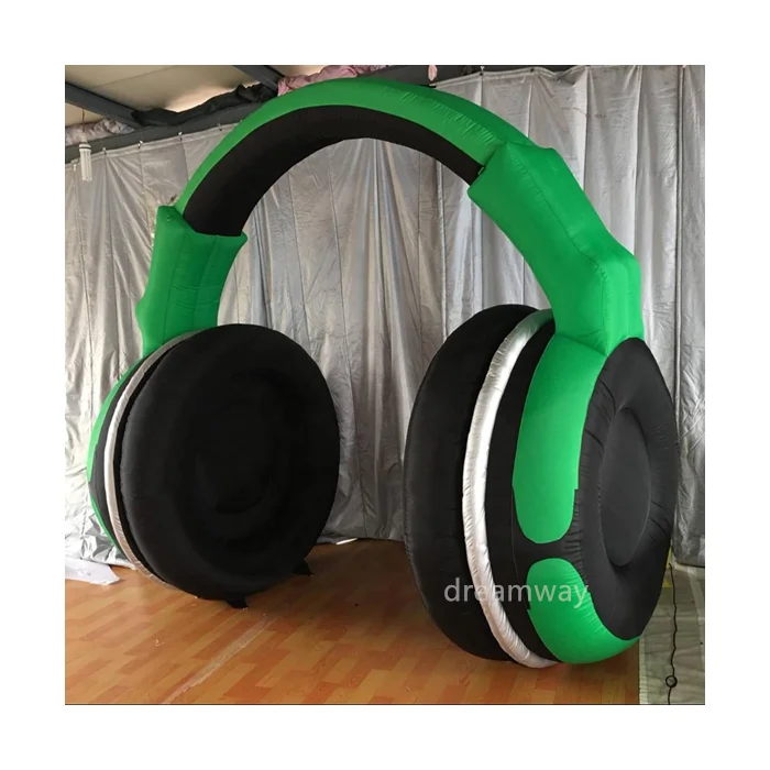 2023 Hot sale giant inflatable headphones, inflatable headset for advertising