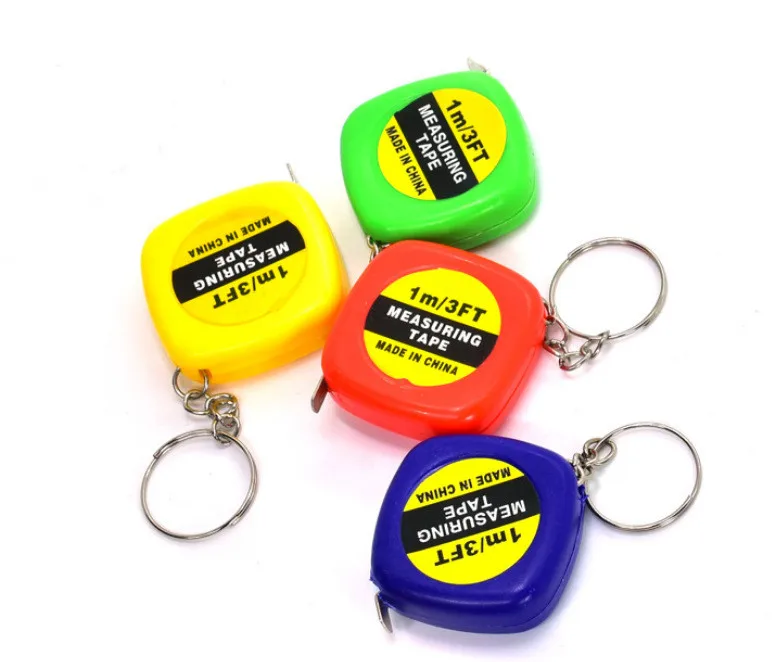 Personalized Gift 1m Mini Tape Measure Keychain Small Tape Measure with Key ring