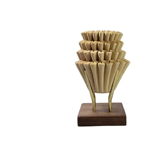 Coffee Filter Paper Bag White Brown Color Size Customized Corrugated Hang an Ear Round V Filter paper