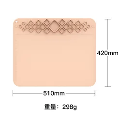 Hot New Products Custom easy clean Multifunction Silicone Craft Art Mat Non Stick Sheet silicone painting mat  with Cup