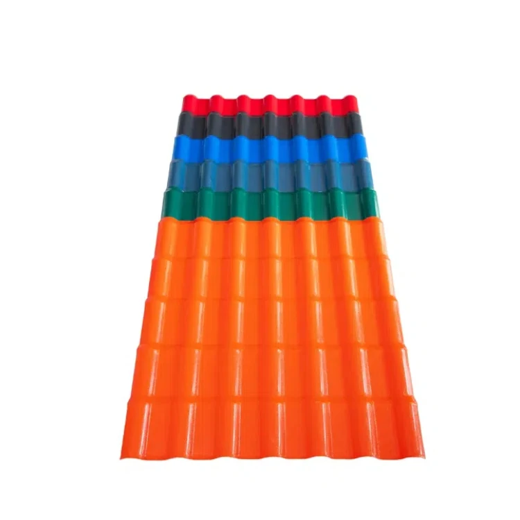 1050mm width modern design resin corrugated roofing thickened material for hotel house school