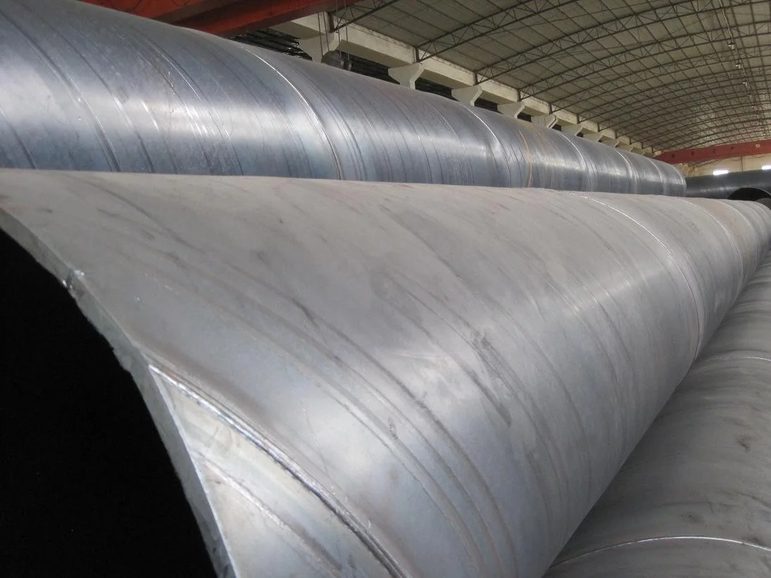 Large Diameter 48' 60' 64' Steel Pipe SSAW Spiral Welded Pipe for Construction or Bridge Building Piling