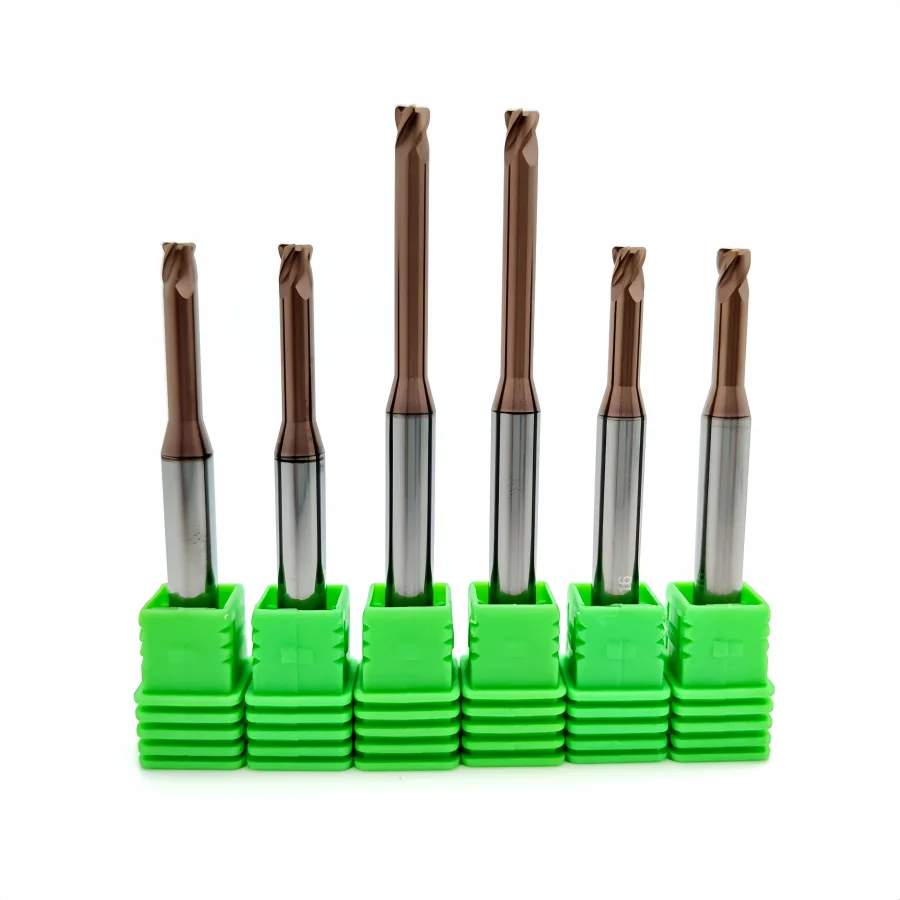68HRC Tungsten Carbide Endmillsmall Diameter Milling Cutter Long Neck Square End Mill