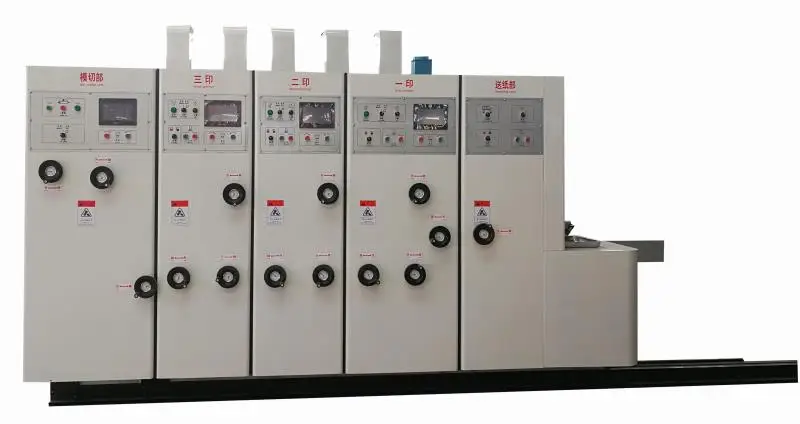 Hot Selling Automatic Flexo 4 Color Printer Slotter And Die Cutter Corrugated Board Printing Machine For Make Cardboard Boxes