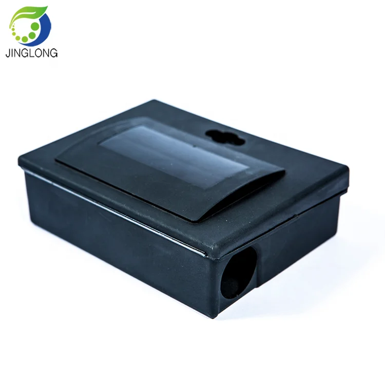 Customized Rodent Sidestick Mouse Bait Trap Black Box Small Station