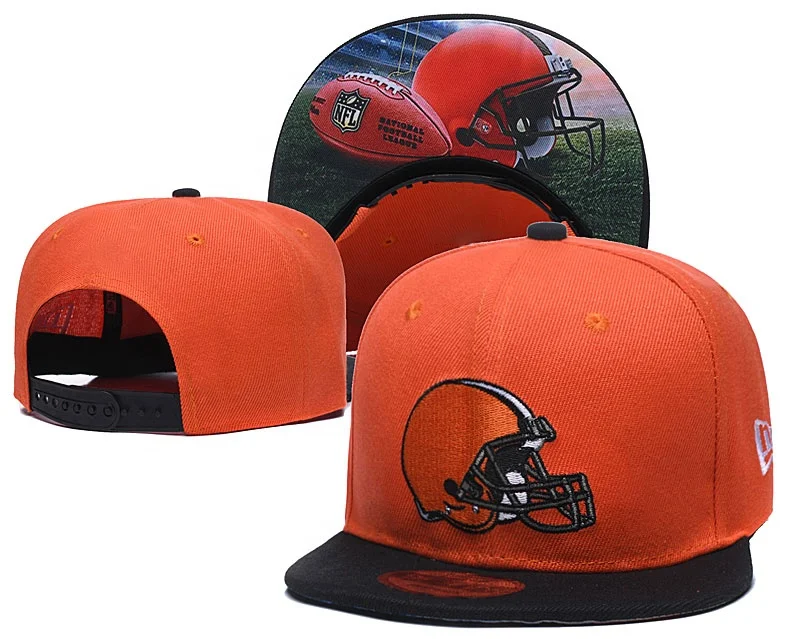 Wholesale hot sale Cleveland Browns NFL football team sports cap fashion washable and reusable team embroidery stitching hat
