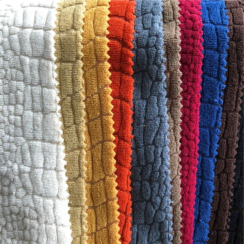 
Wholesale towel stretch jacquard knitting 002 fabric for upholstery bedding, towel, blankets,pillow 