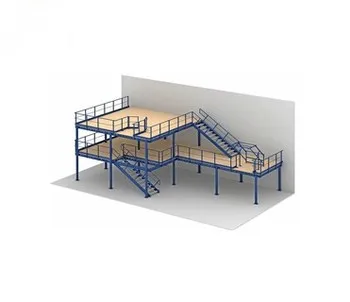 Manufacture Power Coated Steel  Attic Platform Eco-friendly Heavy Duty Metal Industrial Warehouse Storage Mezzanine System