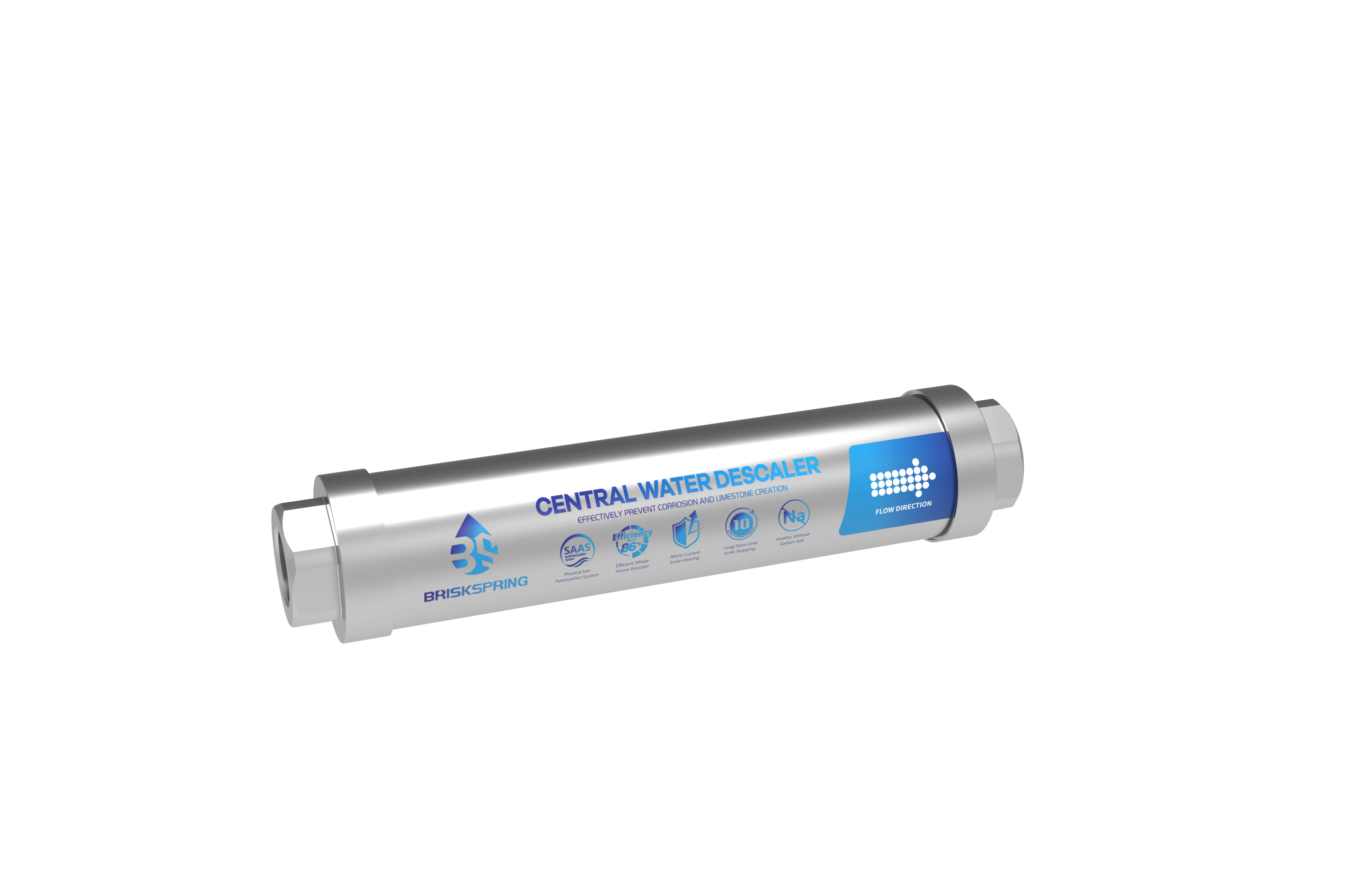 Hard Water Treatment Salt-Free Water Softener Non-Magnetic System for Home Apartment