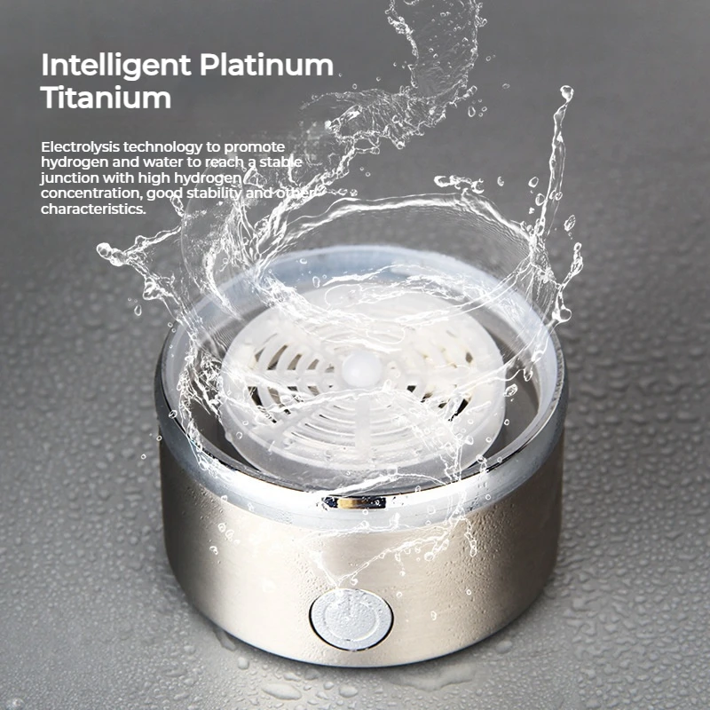 420ml USB pem hydrogen infused water glass Custom Hydrogen water bottle Portable Glass Hydrogen Water Generator Bottle with logo