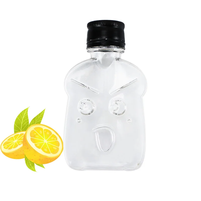 Empty Reusable Plastic PETG Juice Bottle Milk Juice Bulk Beverage Bottles with screw lid