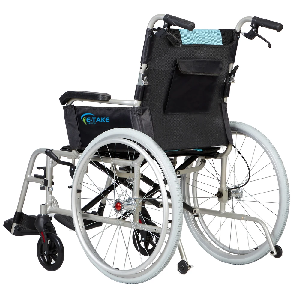 handicapped ultra light 12.9lb magnesium alloy portable manual Nursing wheelchair For Disabled