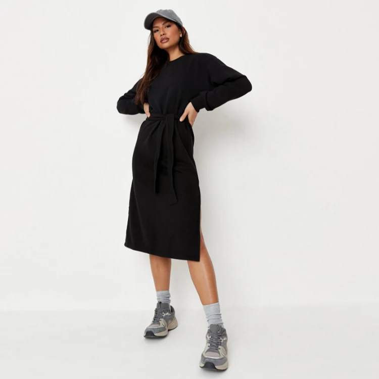 2021 long hoodie dress long sleeve oversized hoodie dress Women casual dress