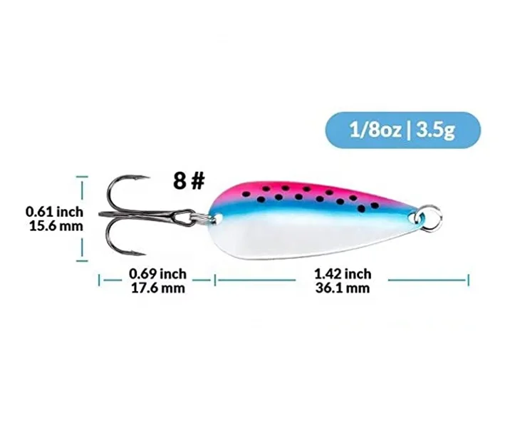 Fishing Lures 10pcs of a set Trout Lures Bass Fishing Spoons Lures