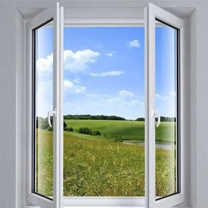 Европейский стиль Ventanas De ПВХ и НПВХ каркасный профиль прозрачное стекло дизайн окон