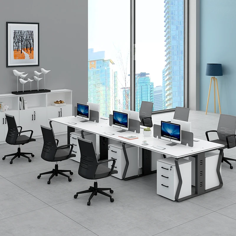 Factory Direct Sale Modern office furniture staff desk computer desk work station staff table modular cubicle workstation