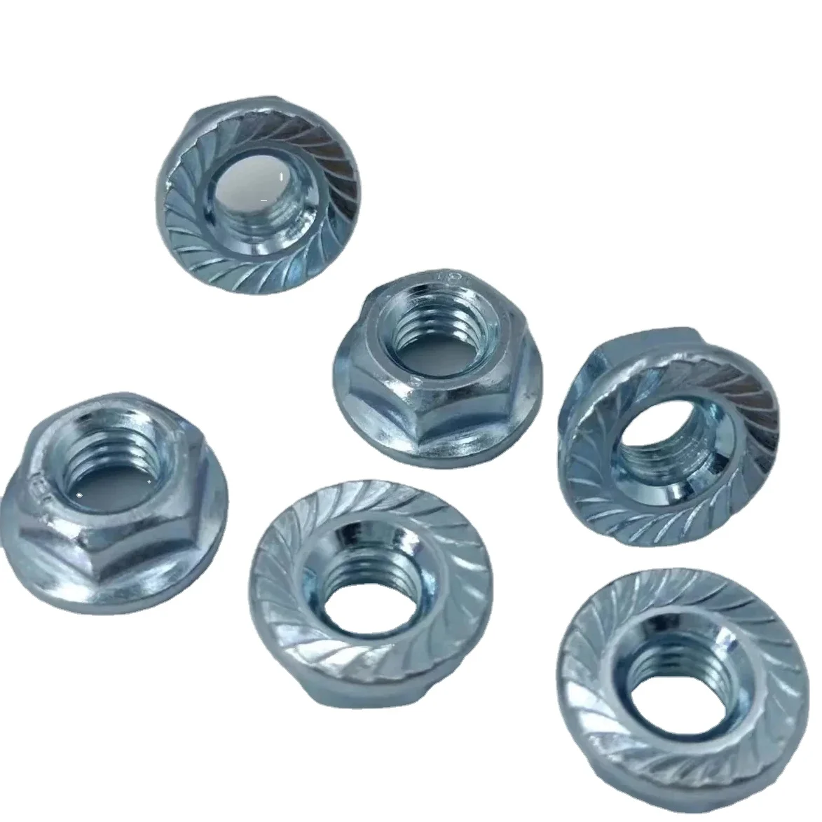 Factory supply Wholesale Stainless steel flange hexagon nut flange face tooth nut flange locking lock nut
