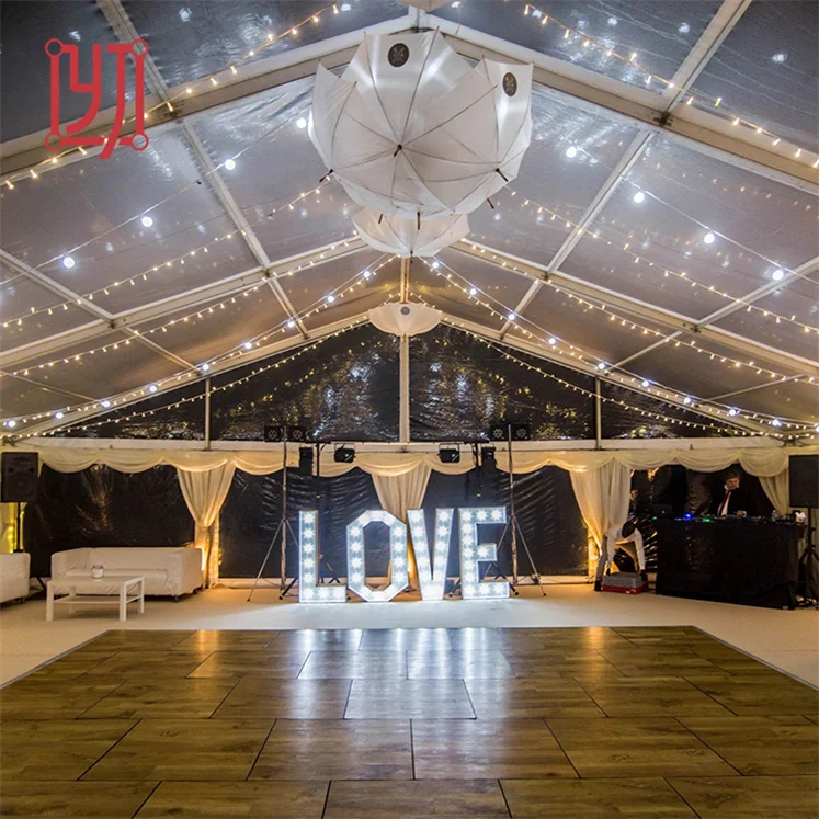 Guangzhou high quality aluminum frame transparent wedding tent for sale