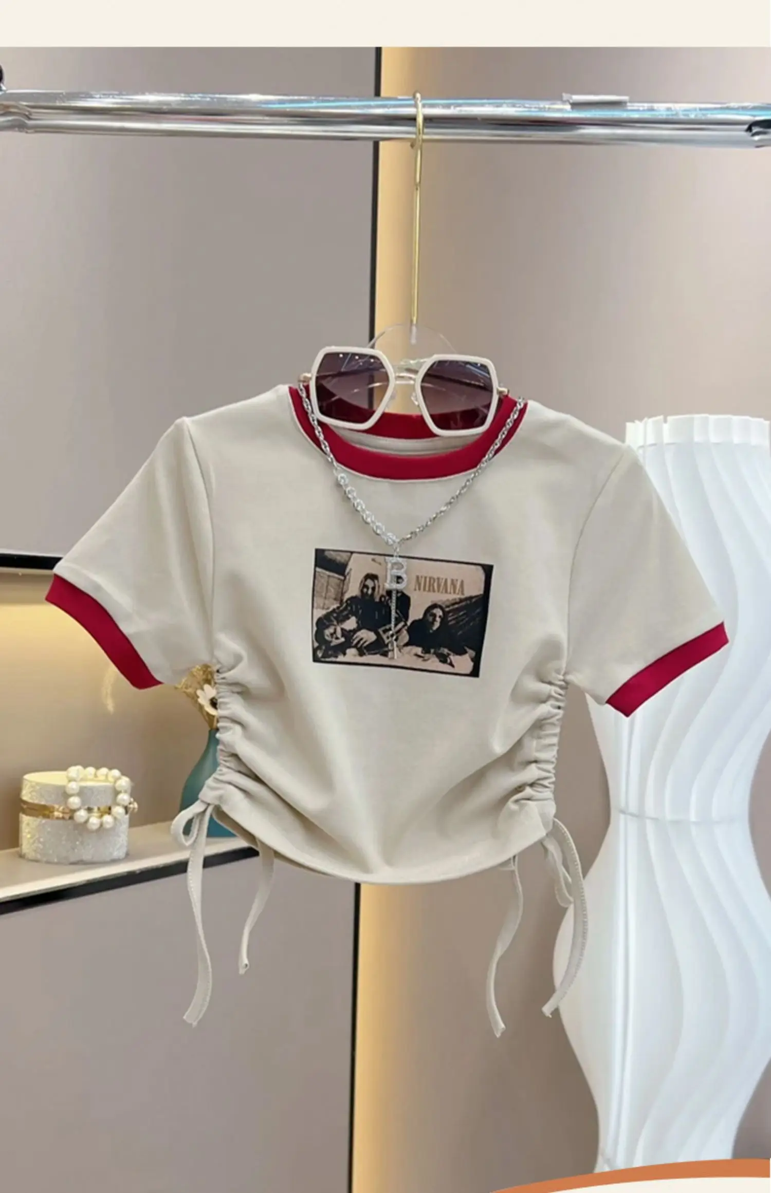 Sunny Baby  New summer girls  fried street wide-leg denim trousers