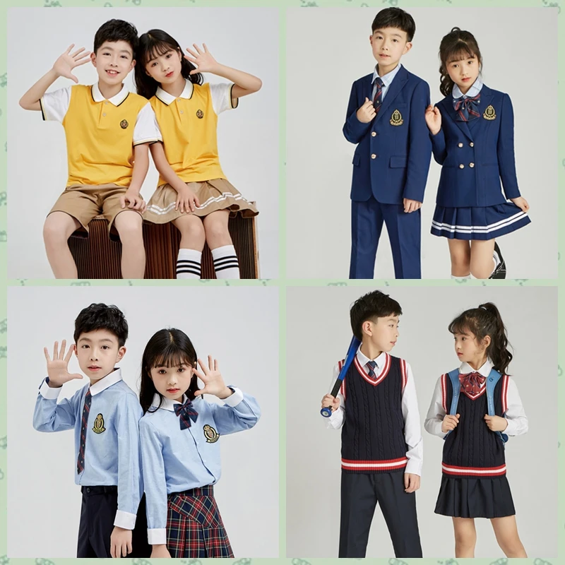 
Student uniform v-neck sweater for School boys and girls 