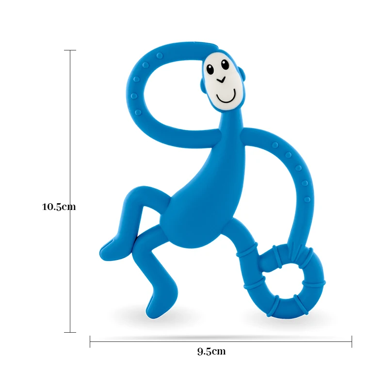 Monkey Shape BPA Free Silicone Teether For Baby